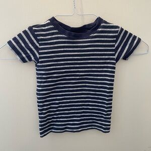 Carter's Dark Blue and White Striped Tee